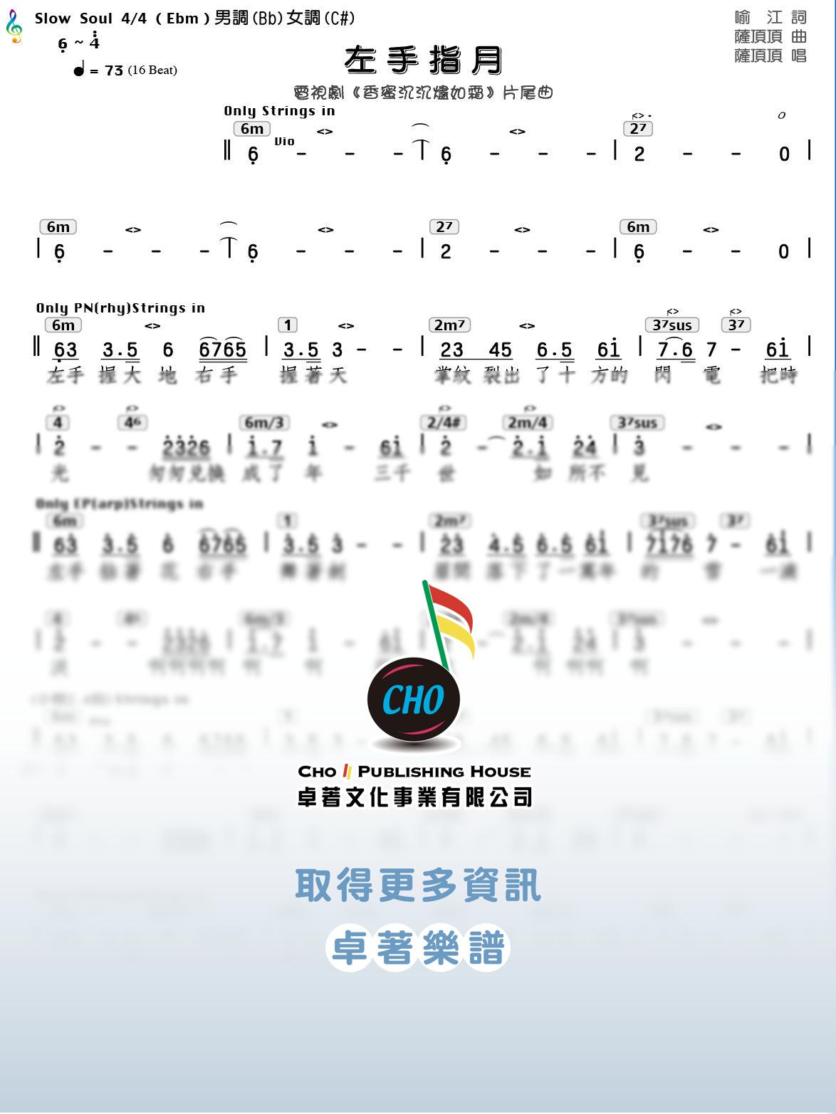 左手指月